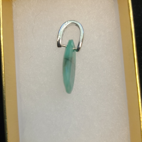 Natural 6.11 CT Emerald Fancy Rose Cut Pendant - Picture 8 of 8